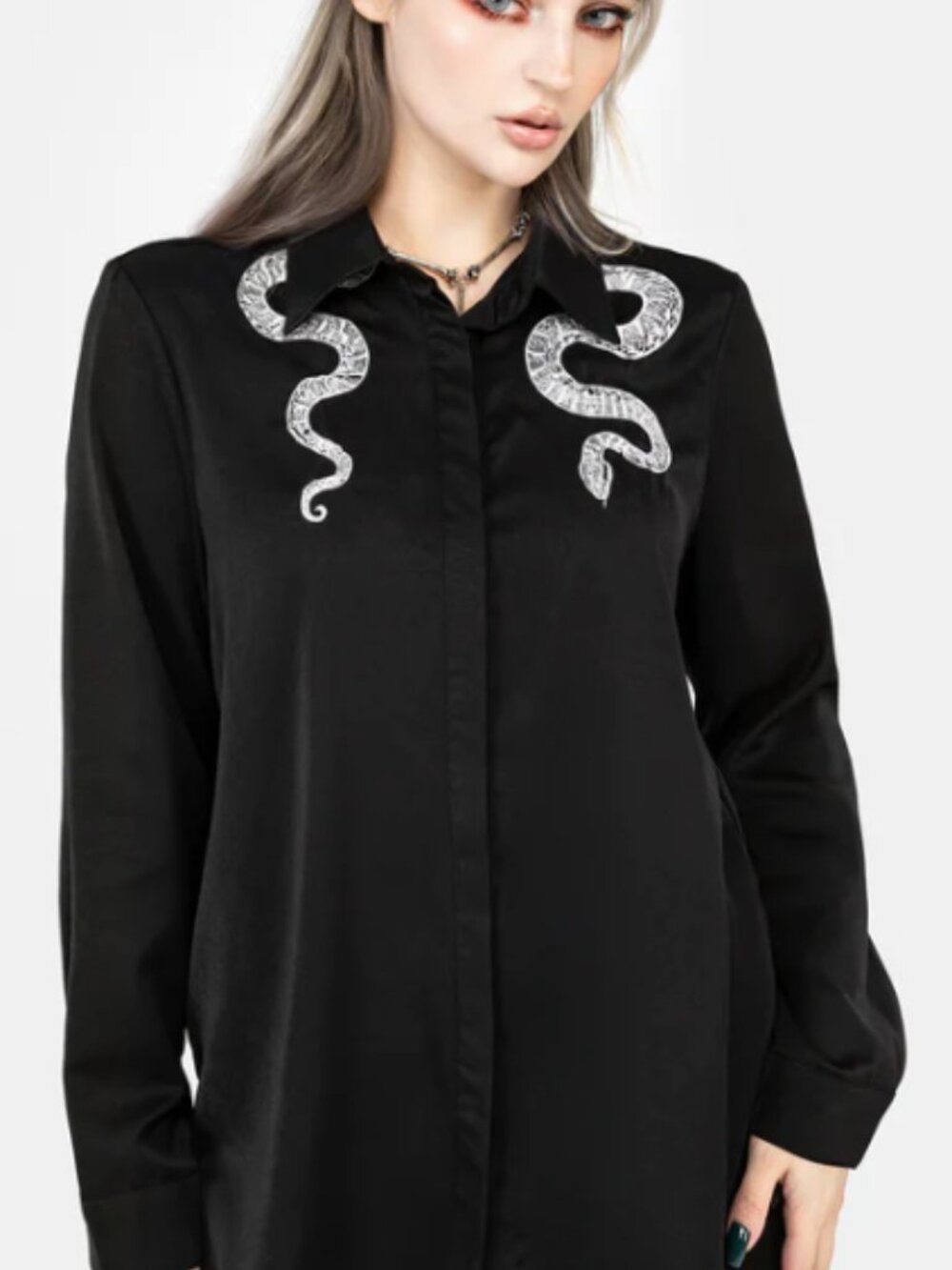 Disturbia oversized dressy buttoned shirt